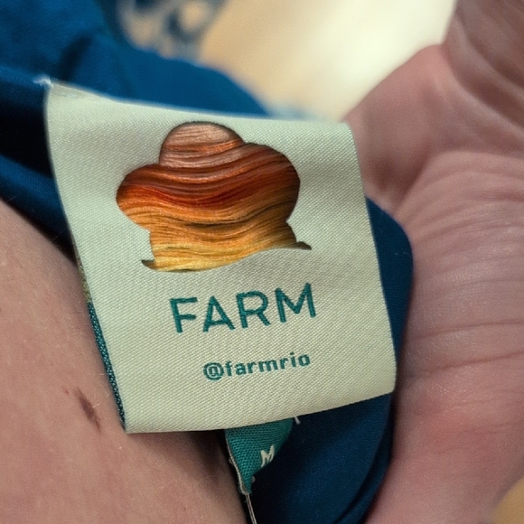 FARM Rio Navy and White Backless Dress - Picture 6 of 9